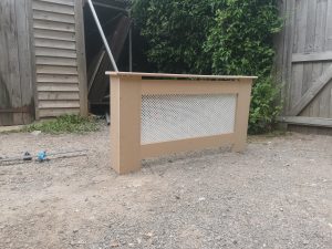 Unpainted radiator cover