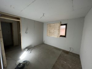 A house building site