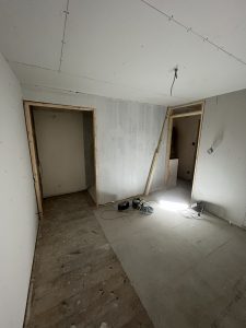 A house building site