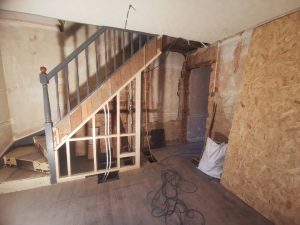 A room being renovated
