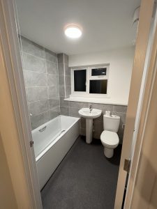 A newly finished bathroom