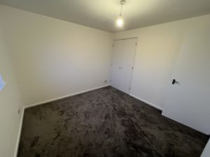 A newly finished bedroom