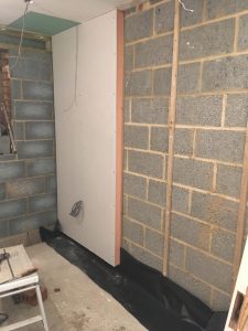 Breeze block room
